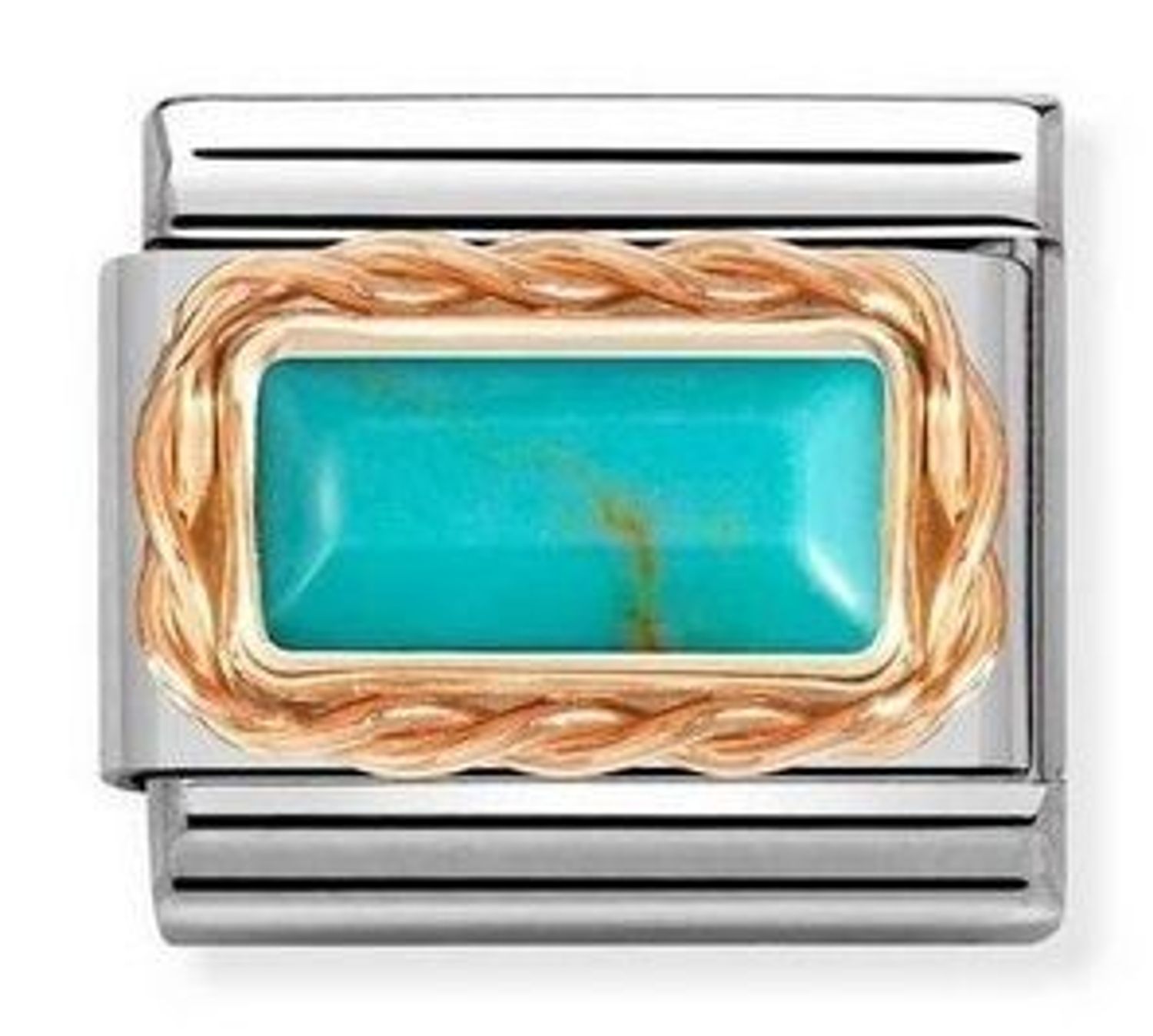 Nomination - Link 9K Rose Gold Turkus 430512 06..jpg